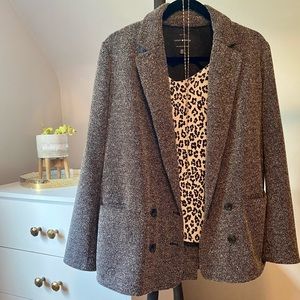Lucky Brand Grey Tweed Blazer